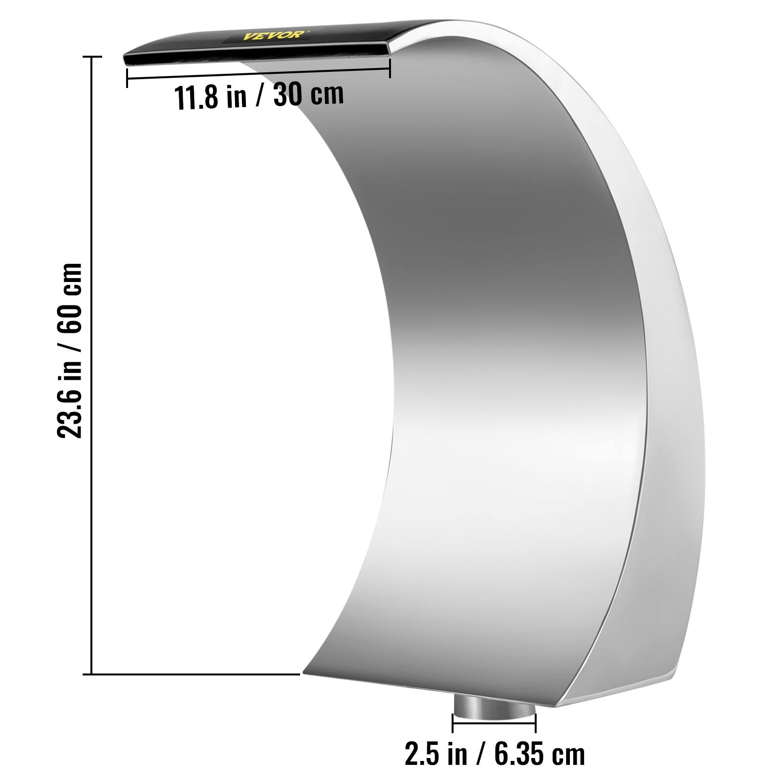 LEVOK 11.8 in / 30 cm  
23.6 in / 60 cm  
2.5 in / 6.35 cm