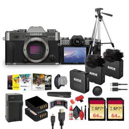Fujifilm - X-T30 III Mirrorless Camera (Charcoal Silver)+ RODE Wireless GO Microphone
