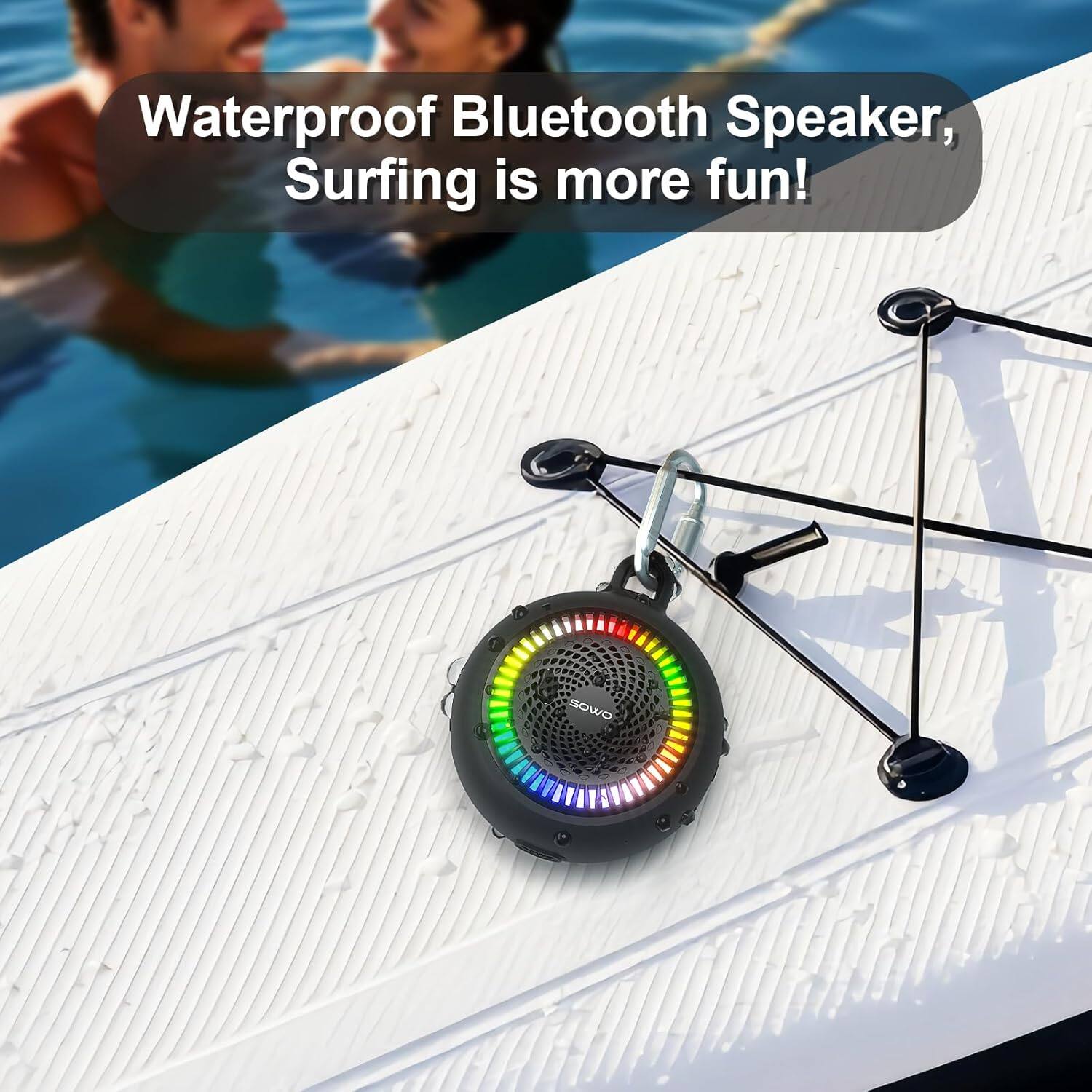 Waterproof Bluetooth Speaker, Surfing is more fun!