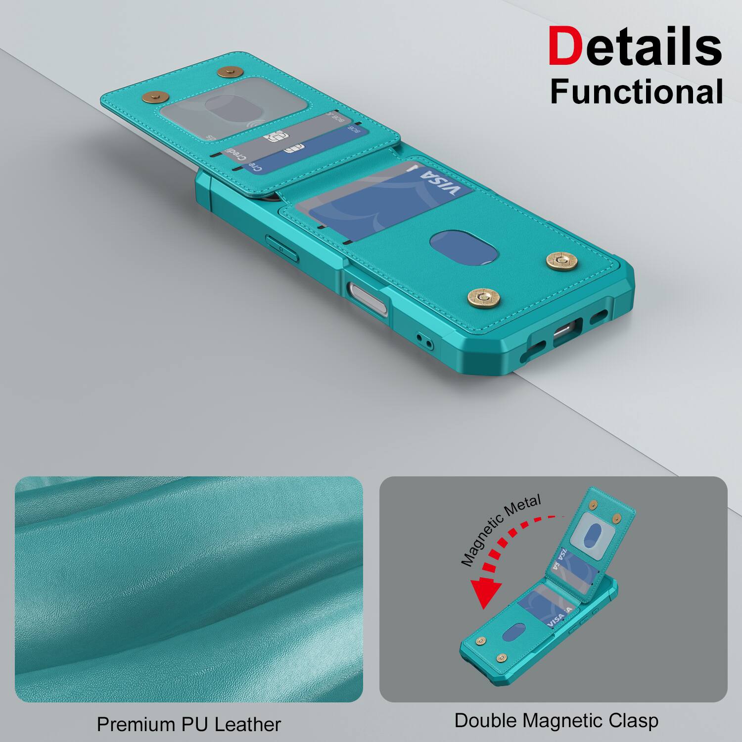 329 PAD CAY VISA Details Functional Metal Magnetic LA VKA VISA Premium PU Leather Double Magnetic Clasp

Details Functional

Premium PU Leather

Double Magnetic Clasp