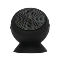 Speaqua - Barnacle Pro 2.0 Portable Waterproof Bluetooth Speaker with Built in Storage (2,000 songs) - Manta Ray Black - Front_Zoom