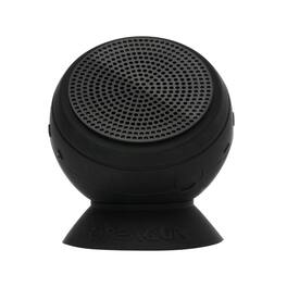 Speaqua - Barnacle Pro 2.0 Portable Waterproof Bluetooth Speaker with Built in Storage (2,000 songs) - Manta Ray Black