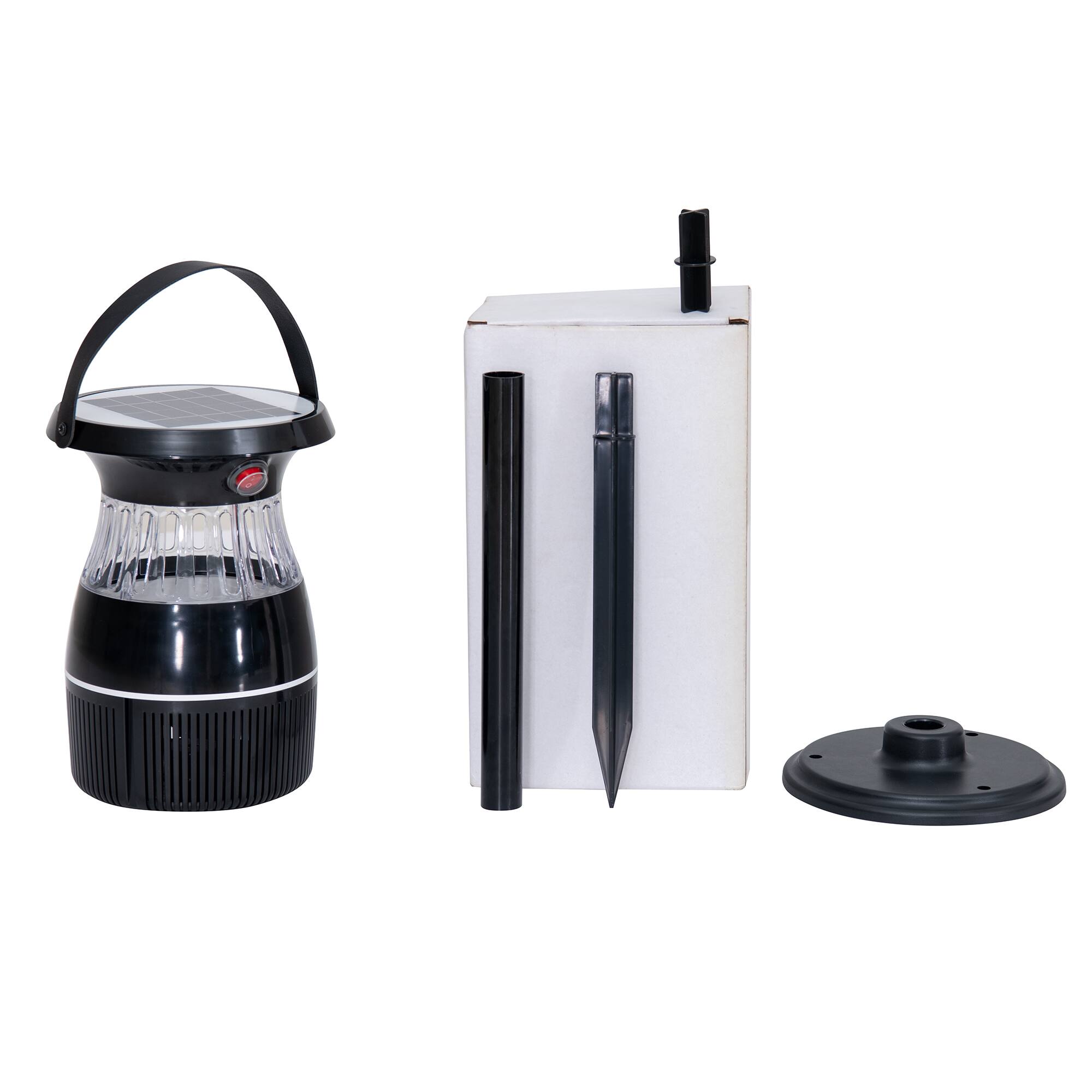 Alt View 5. SUNJOY - Sunjoy Solar Insect Trap with Suction Fan Black - Black.