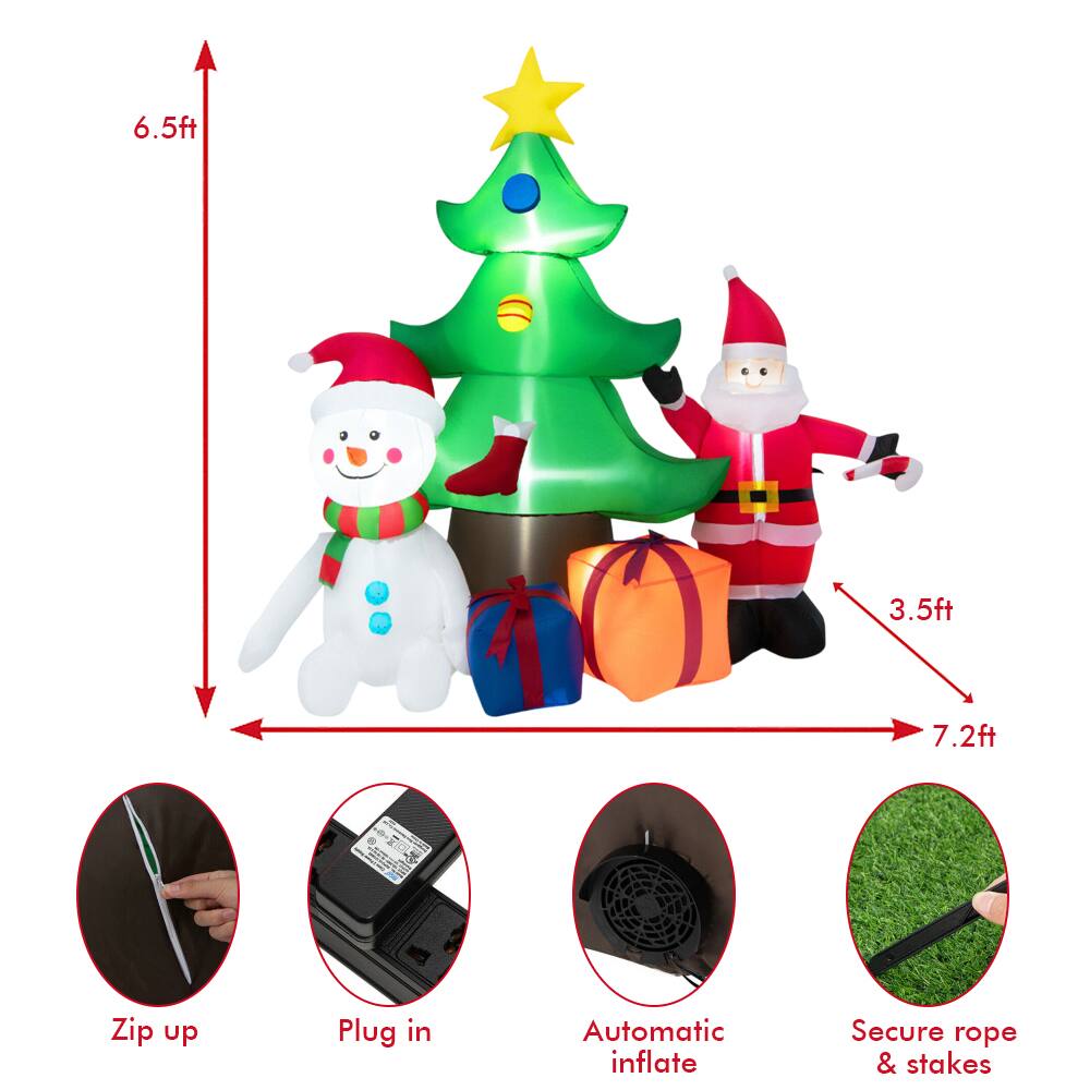 6.5ft  
3.5ft  
7.2ft  
8 SE  
Zip up  
Plug in  
Automatic inflate  
Secure rope & stakes