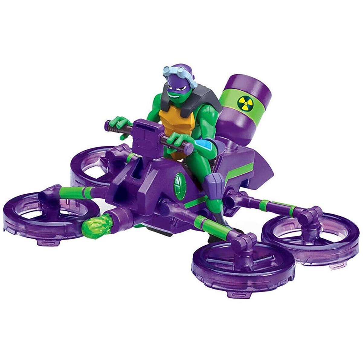 Alt View 10. Playmates - Rise of The Teenage Mutant Ninja Turtles Bug Buster Cycle with Donnie - Purple.