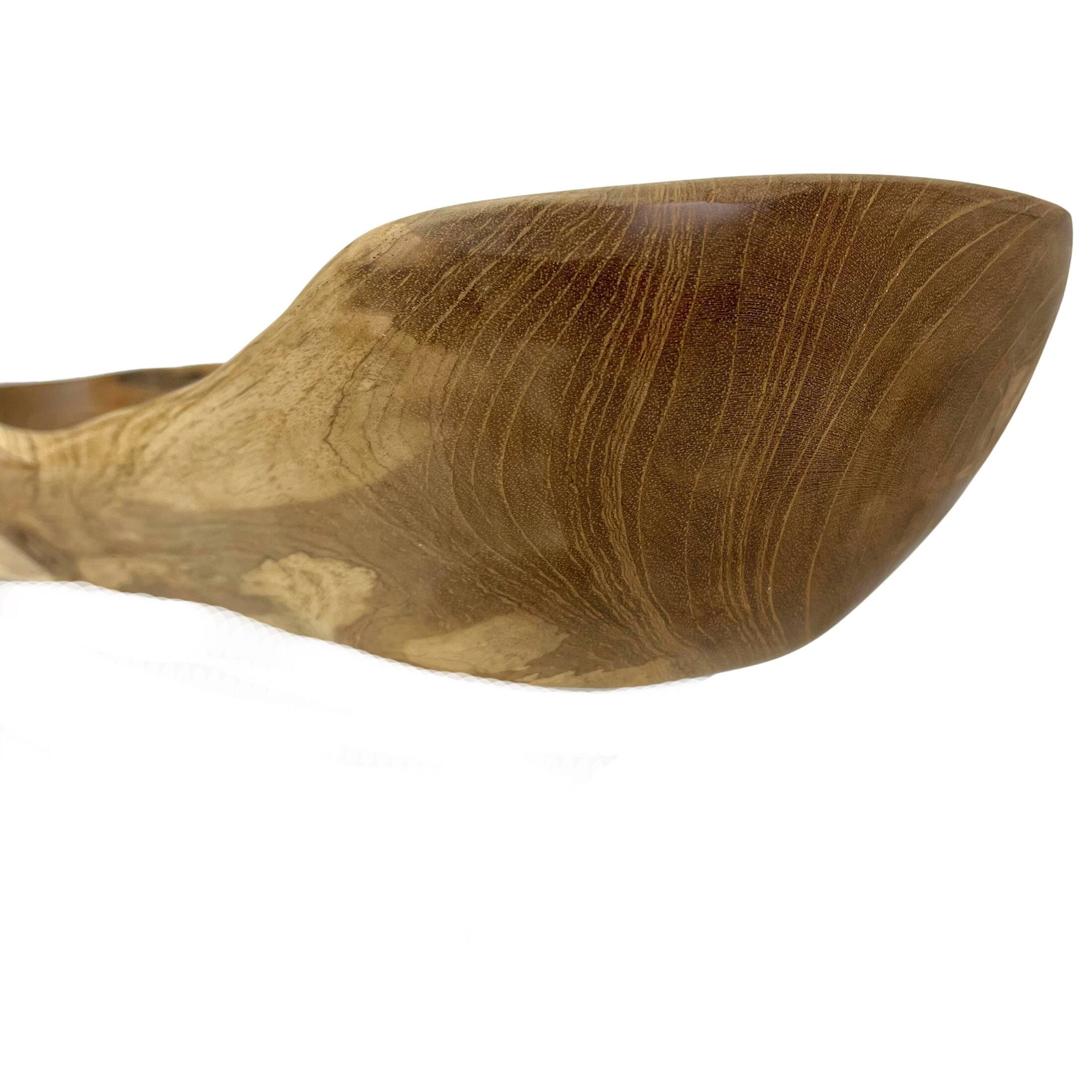 Alt View 7. Things2Die4 - Hand-Carved Wooden Bowl, 23"x6.5"x3.5", Light Brown Stained, Handmade Craft - Brown.