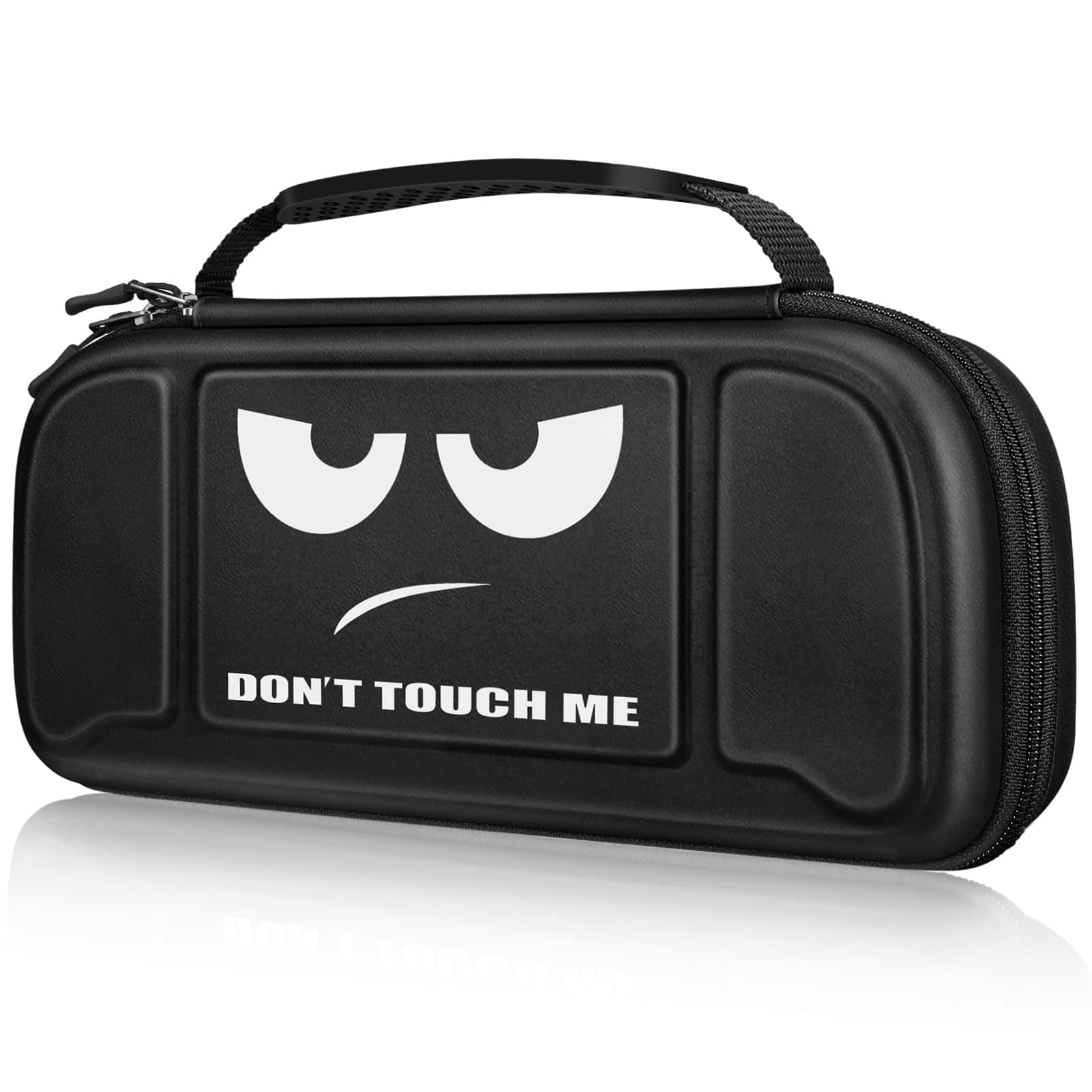 Fintie - Carrying Case for Nintendo Switch / Nintendo Switch OLED Model, Shockproof Hard Shell Cover, Portable Travel Storage Bag - Dont Touch