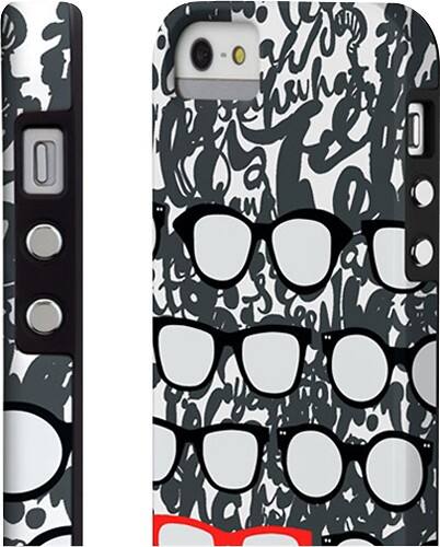 Front Standard. Case-Mate - Elizabeth Lamb Shades Case for Apple® iPhone® 5 - White/Gray/Black/Red.