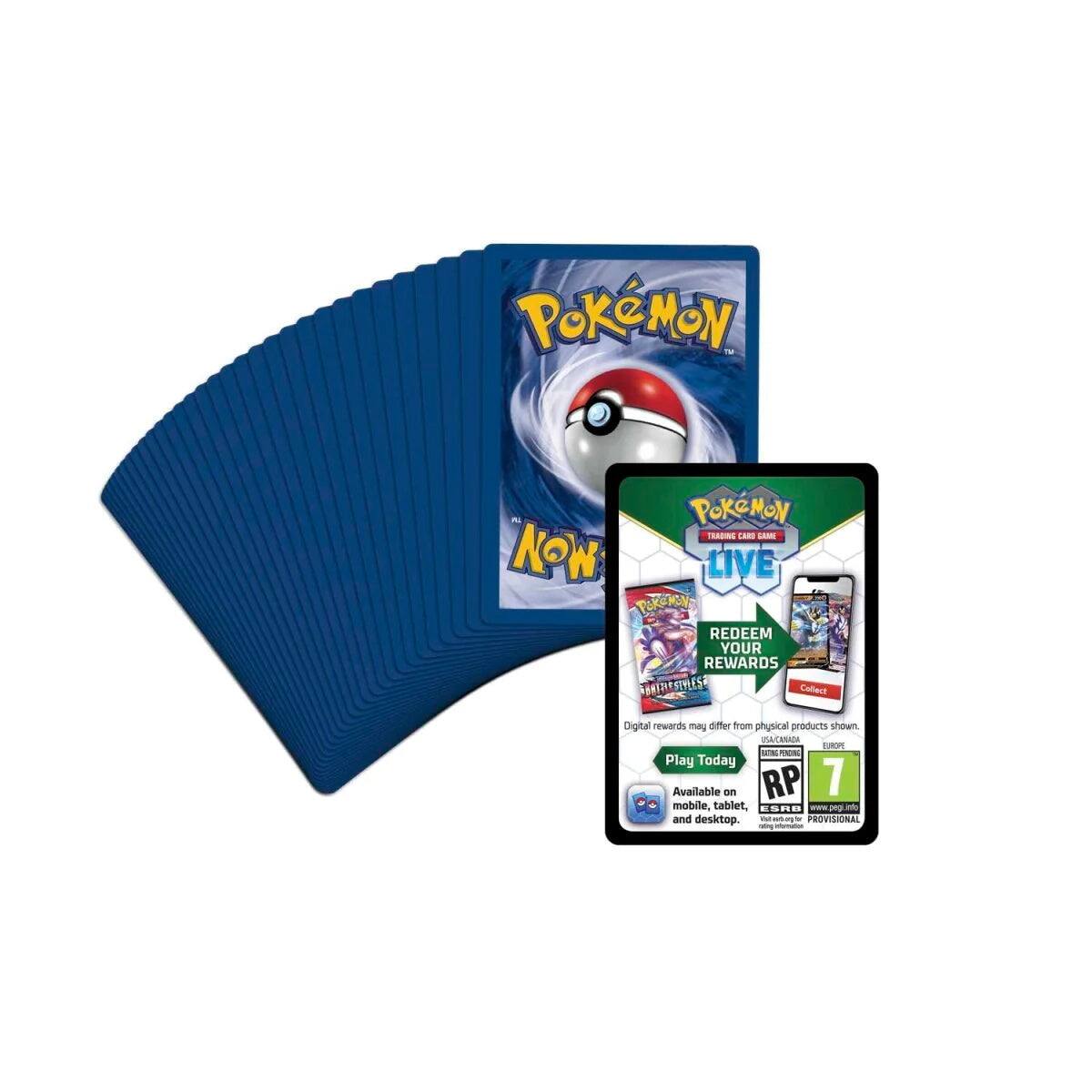 Pokémon Trading Card Game - Pokémon Live! Redeem Your Rewards

Digital rewards may differ from physical products shown. USA/CANADA

Play Today! Available on mobile, tablet, and desktop.

ESRB - RP

PEGI - PROVISIONAL