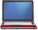 Front Standard. Gateway - Laptop with Intel® Pentium® Dual-Core Processor T3200 - Red/Black.