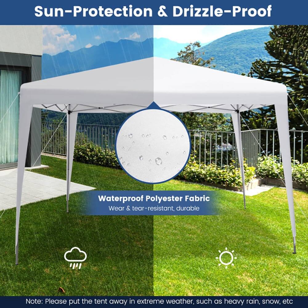 Sun-Protection & Drizzle-Proof

Waterproof Polyester Fabric
Wear & tear-resistant, durable

Note: Please put the tent away in extreme weather, such as heavy rain, snow, etc