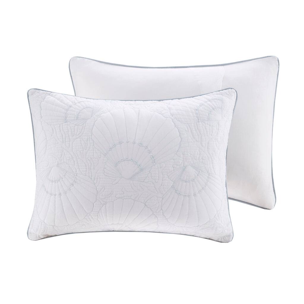 Alt View 3. Gracie Mills - Gracie Mills Ramos 4-Piece Comforter Set with Sea Shell Motif - White.