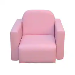 Qaba - Convertible Table and Chair Set for Boys Girls for Boys Girls - Pink