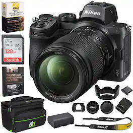 Bundle - Nikon - Z5 Full Frame Mirrorless Camera Body FX + 24-200mm Lens + Deco Essentials eBook - Black
