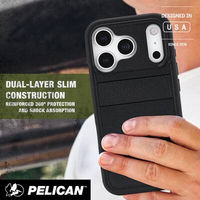Pelican - Protector Case with MagSafe for Apple iPhone 17 Pro - Black Pelican - Protector Case with MagSafe for Apple iPhone 17 Pro - Black