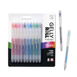 Sakura - Gelly Roll Retractable Gel Pens, Stardust Assorted, 10 Pack