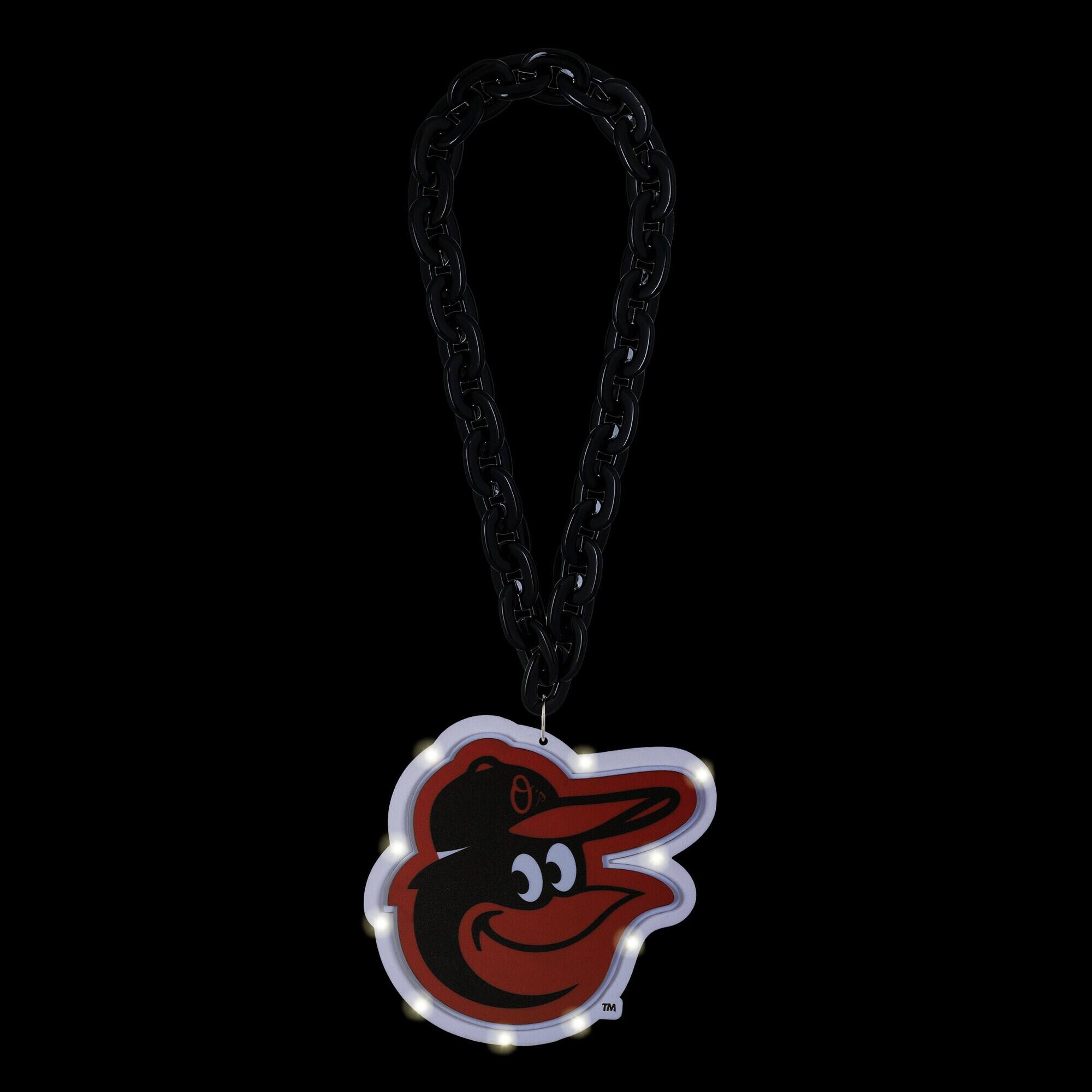 Alt View 1. FOCO - Baltimore Orioles Light Up Big Logo Fan Chain - Multicolor.