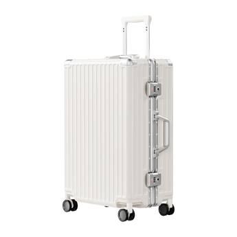 Brick Attic 24 Inch Luggage PC+ABS Aluminum Frame Zipperless Brick Attic 24 Inch Luggage PC+ABS Aluminum Frame Zipperless