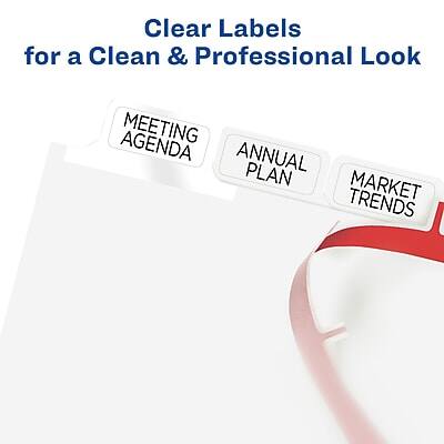 Clear Labels for a Clean & Professional Look

- MEETING AGENDA
- ANNUAL PLAN
- MARKET TRENDS