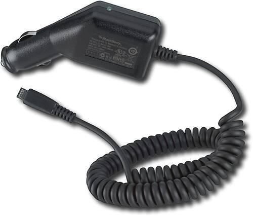 Front Standard. BlackBerry - Micro Vehicle Charger.