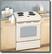 Angle Standard. GE - 30" Slide-In Electric Range - Bisque-on-Bisque.