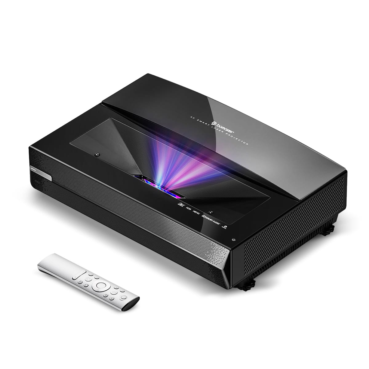 Ultimea - 4K UST Triple Laser Projector, HDR10, 2500 ANSI Lumens, Dolby DTS Audio, WiFi Bluetooth, 15000:1 Contrast - Black