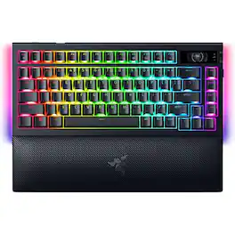 Razer - BlackWidow V4 Pro 75% Wireless Mechanical Orange Switch Gaming Keyboard with Hot-Swappable Design - Black