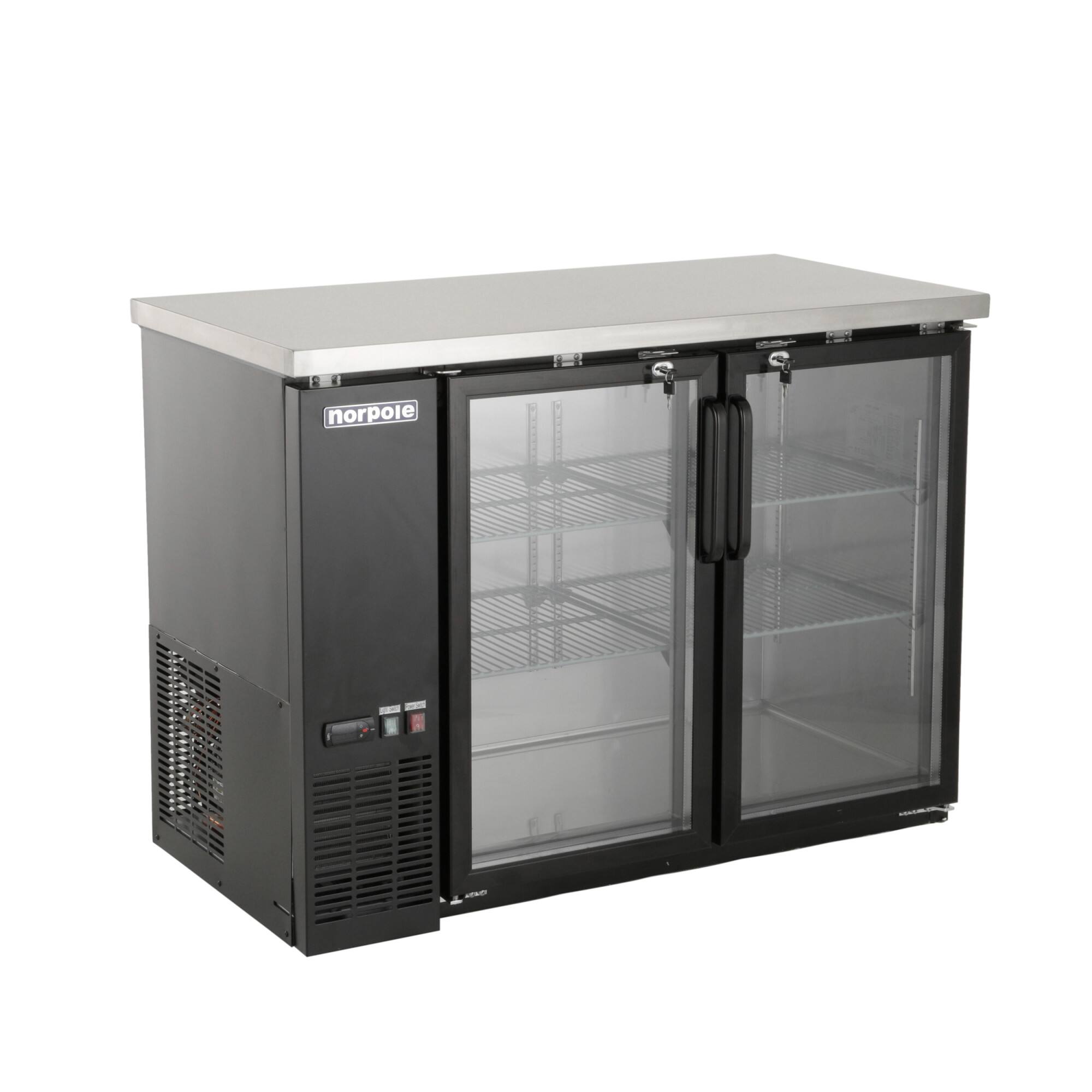 Alt View 4. Magic Chef - Commercial 12 cu. ft. 2-Door Under Bar Specialty Refrigerator in Black - Black.
