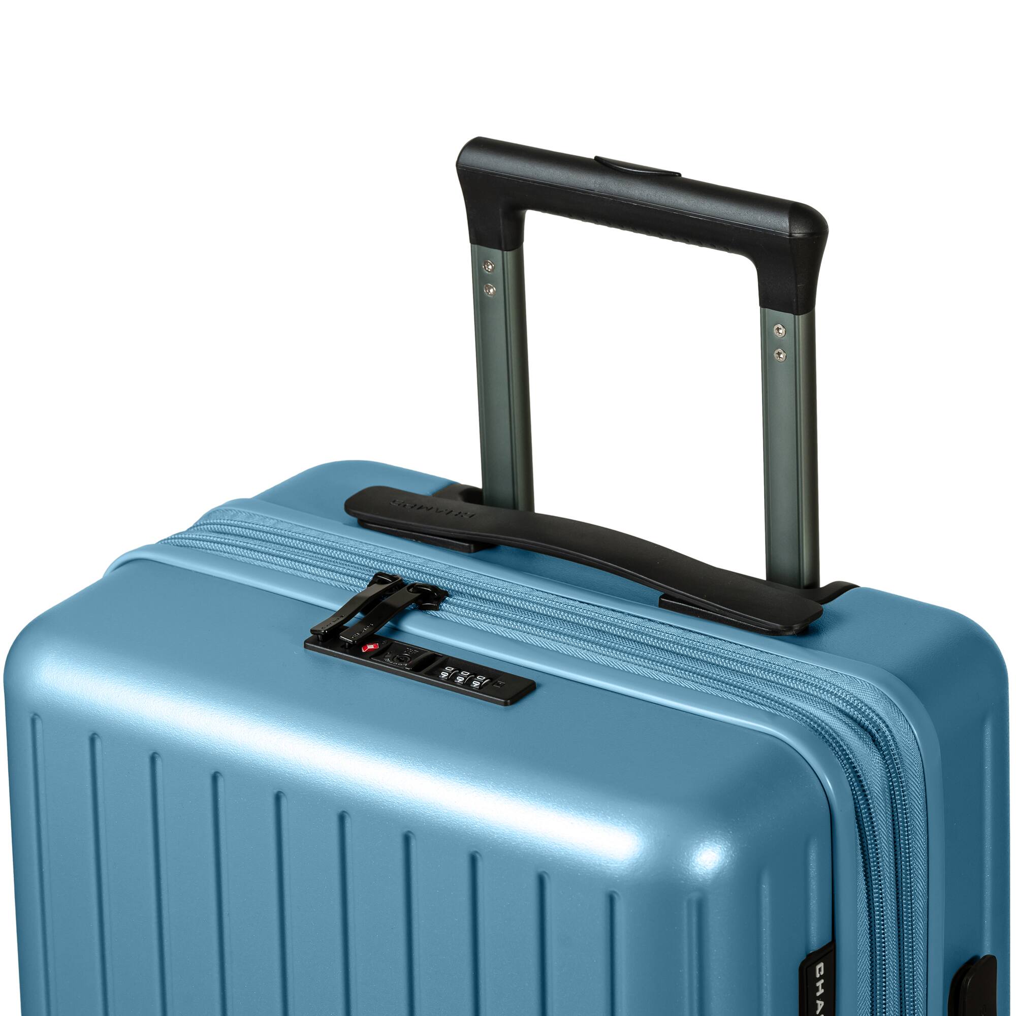 Angle. Champs - Fresh II 3-Piece Hardside Luggage Set - Blue.