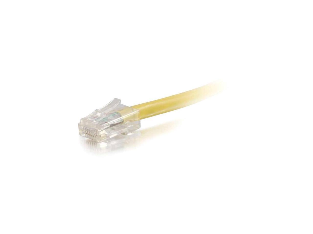 Alt View 4. Cables to Go - C2G 04175 7 ft. Cat 6 Yellow Non-Booted Patch Cable.