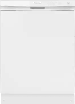 Frigidaire - 24" Front Control Built-In Plastic Tub Dishwasher with MaxDry, 54 dBA - White