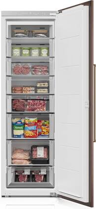Ca'Lefort - 22'' Panel Ready Refrigerator, Built-in All Freezer Panel-Ready Fridge,8 Freezer Spaces, 9.75 cu.ft - White