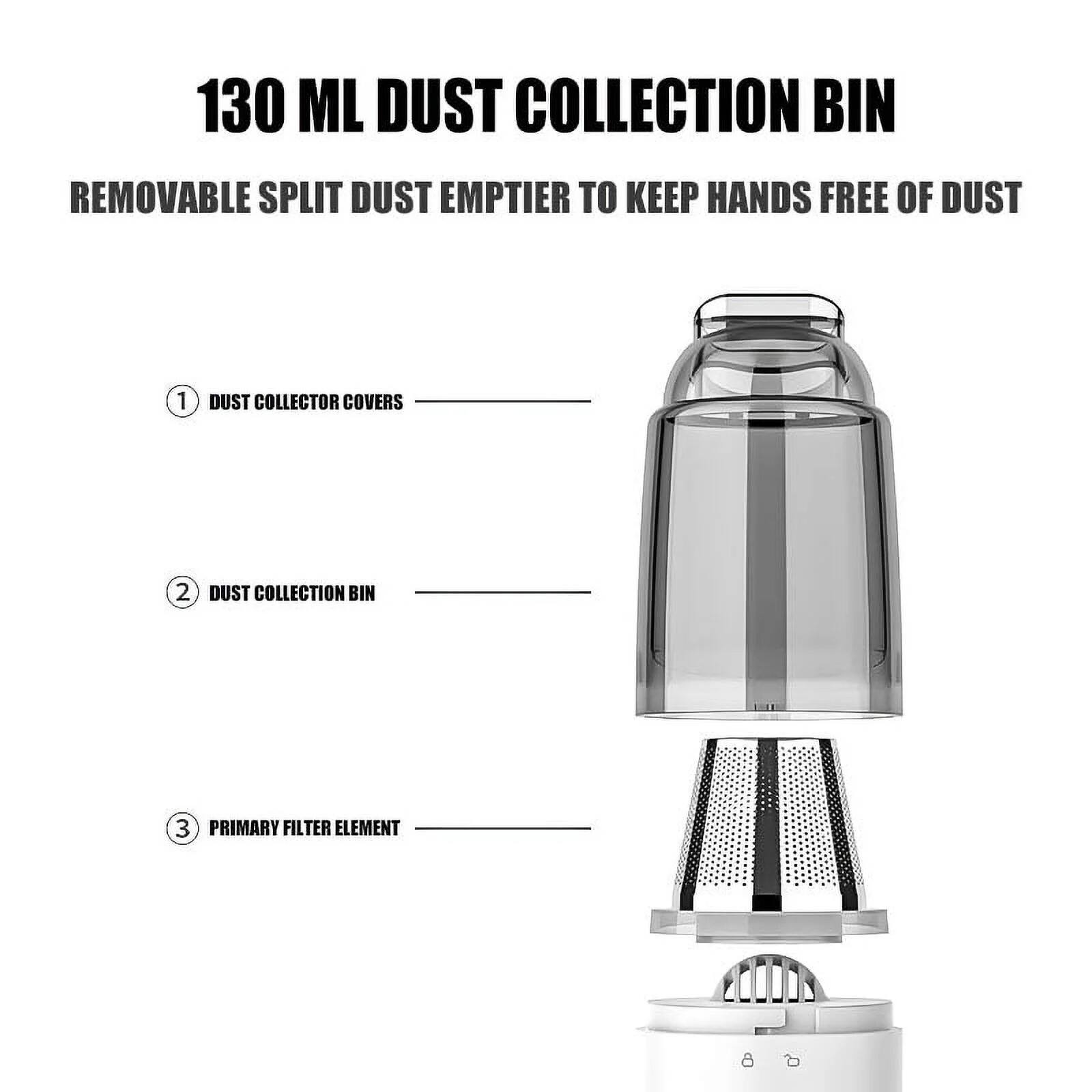 130 ML DUST COLLECTION BIN

REMOVABLE SPLIT DUST EMPTIER TO KEEP HANDS FREE OF DUST

1. DUST COLLECTOR COVERS
2. DUST COLLECTION BIN
3. PRIMARY FILTER ELEMENT