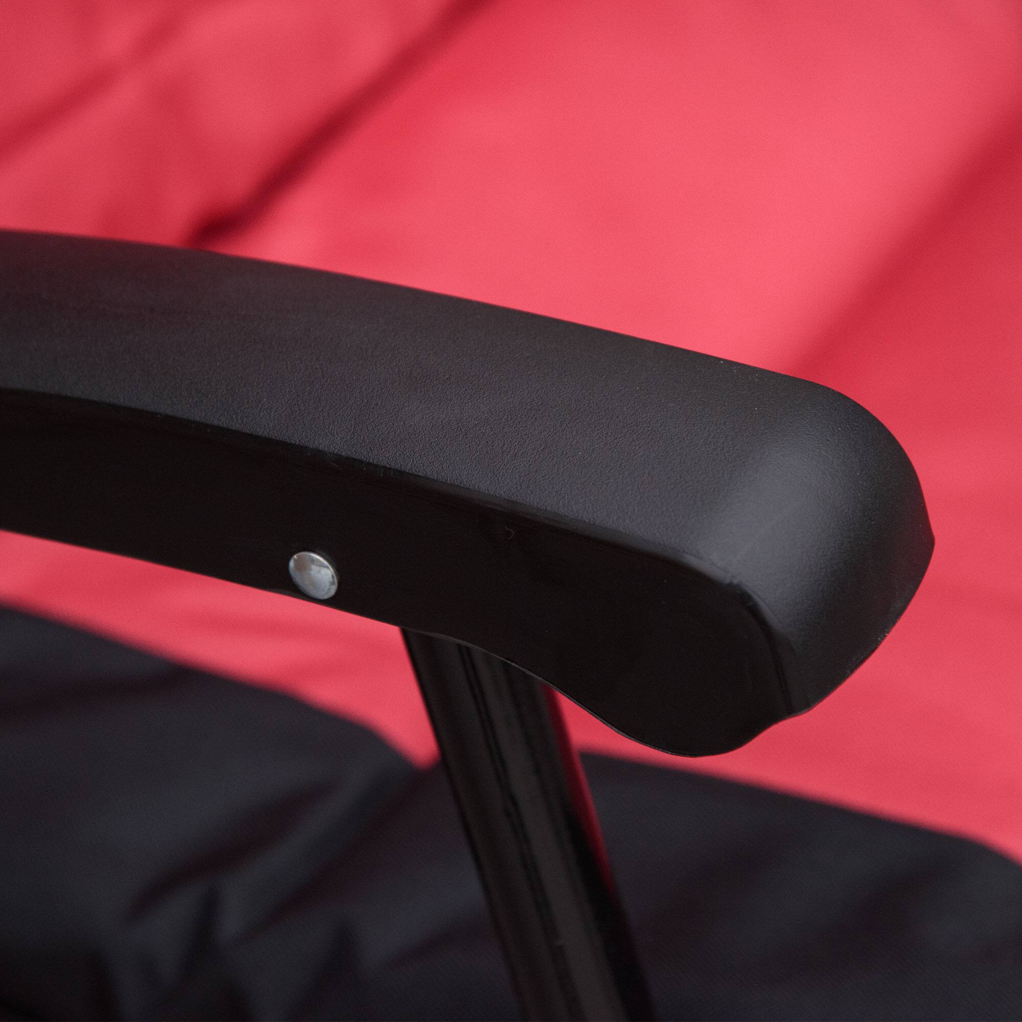 Alt View 7. Outsunny - Oversized Folding Rocking Camping Chair Set of 2, Padded Outdoor Rockers with High Back and Armrests - Red.