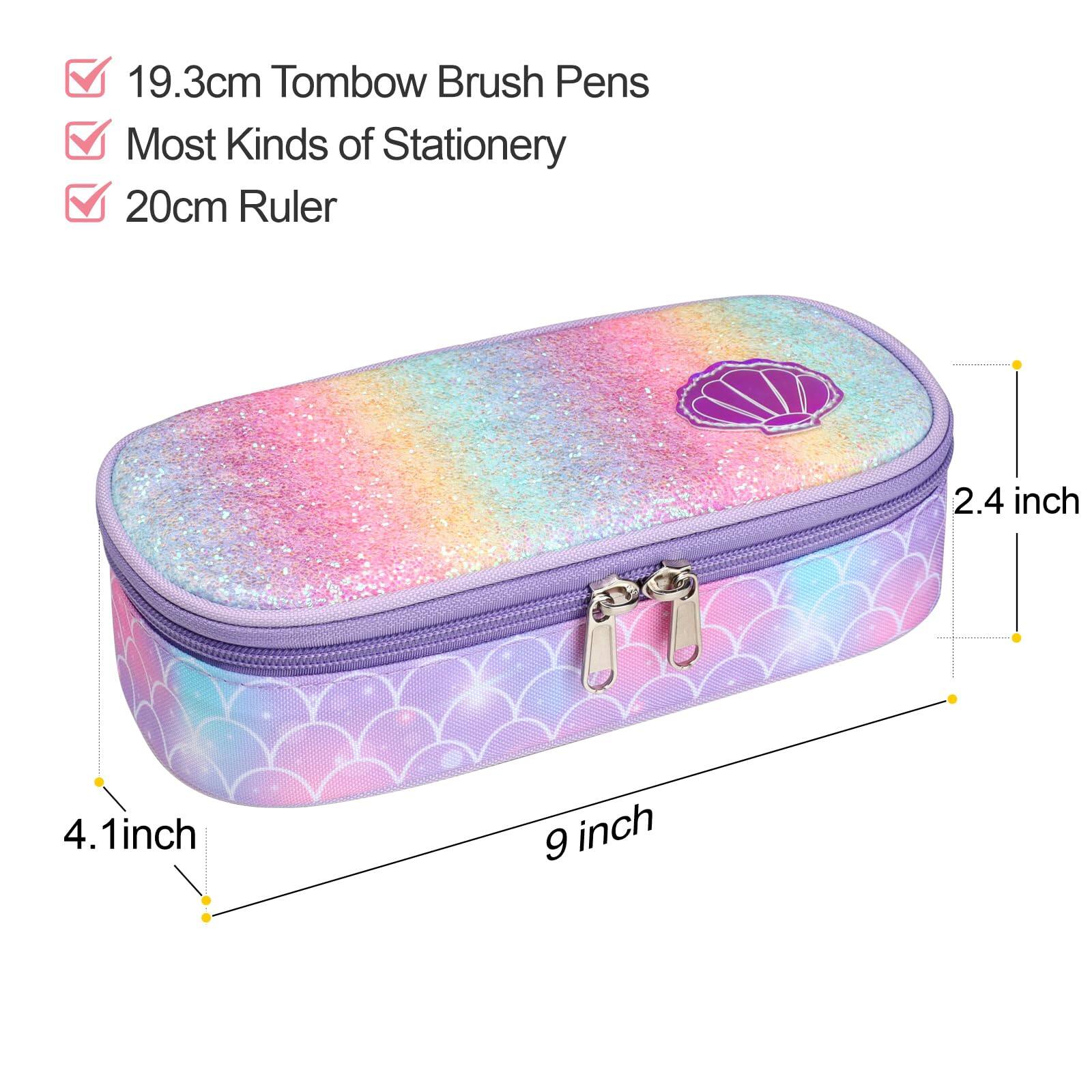 19.3cm Tombow Brush Pens  
Most Kinds of Stationery  
20cm Ruler  

4.1 inch  
9 inch  
2.4 inch