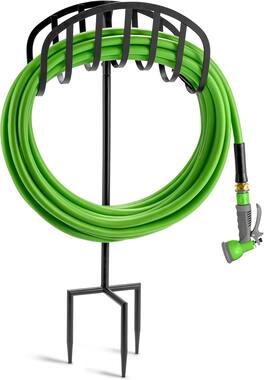Sorbus - Manger Garden Water Hose Storage, Great for Garden, Lawn, Yard, Decorative Stand with Ground Stakes