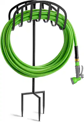 Front. Sorbus - Sorbus Manger Garden Water Hose Storage, Great for Garden, Lawn, Yard, Decorative Stand with Ground Stakes.
