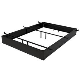 Hivvago - Queen Size Hotel Style Metal Bed Frame Bed Base - 10-inch High - Espresso