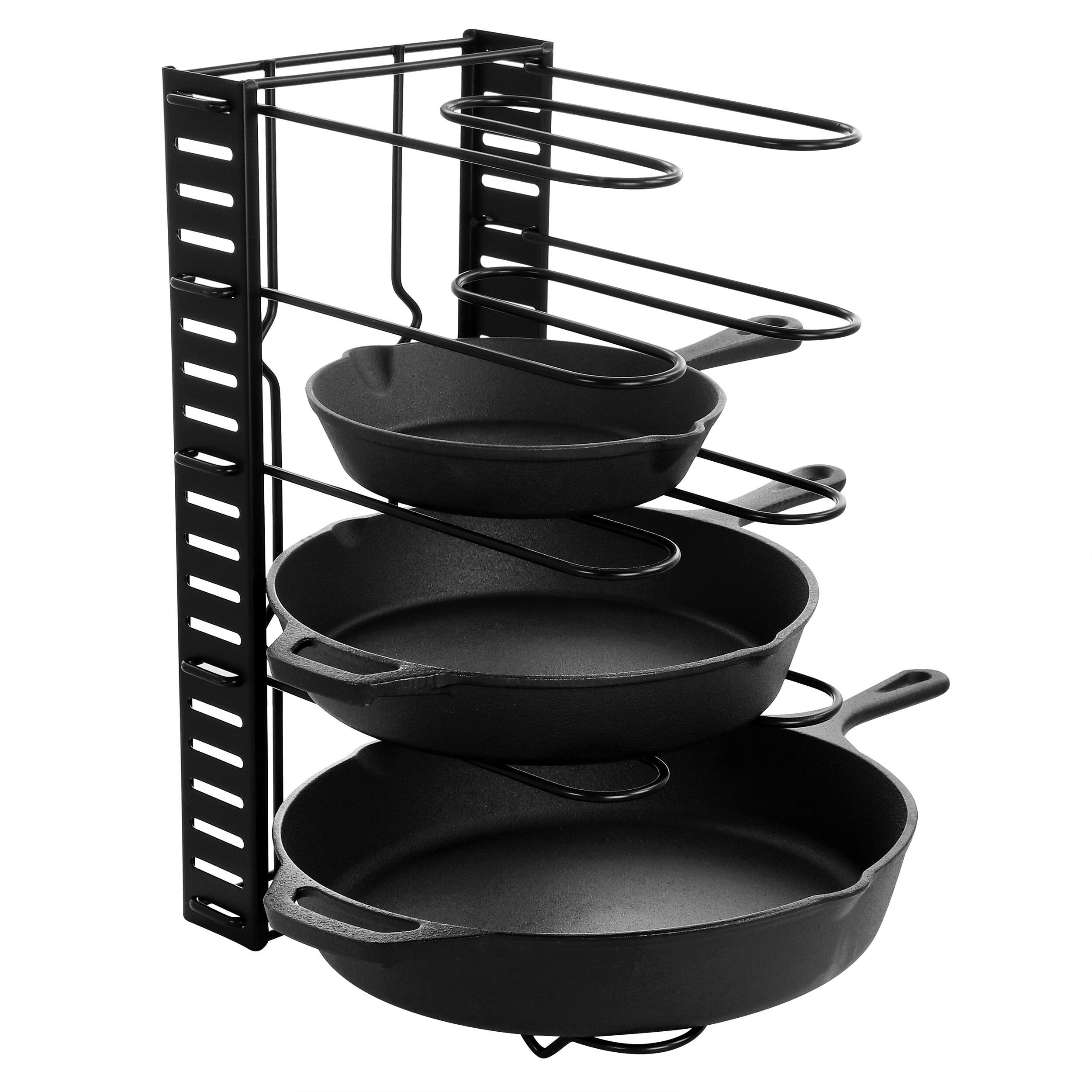 Alt View 7. MegaChef - MegaChef 12 Piece Round PreSeasoned Cast Iron Cookware Set - Black and Red.