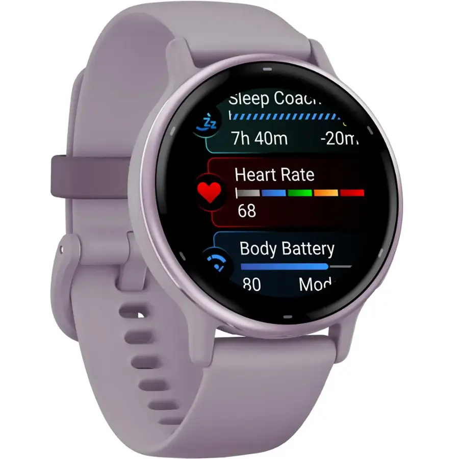 Sleep Coach: 7h 40m -20m Heart Rate: 68 Body Battery: 80 Mod