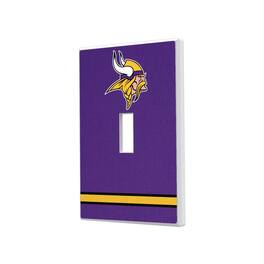 Keyscaper - Minnesota Vikings Stripe Single Toggle Light Switch Plate - Multicolor