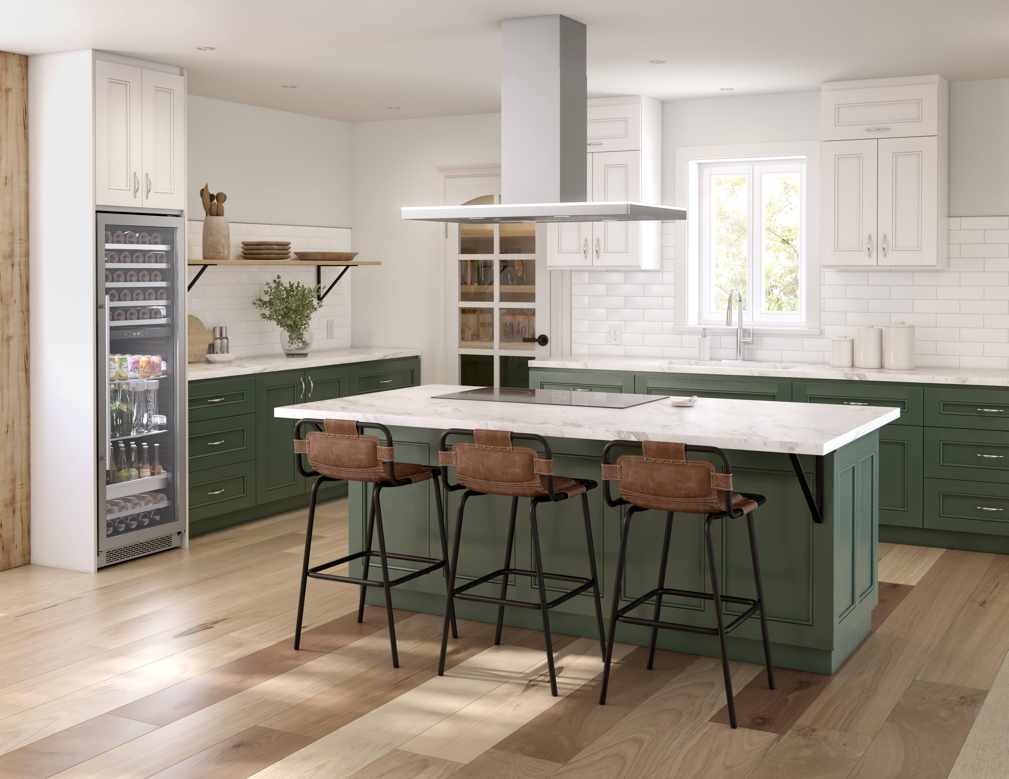 Alt View 13. Zephyr - Luce 42 in. 600 CFM Island Mount Range Hood with LED Light - Stainless Steel.