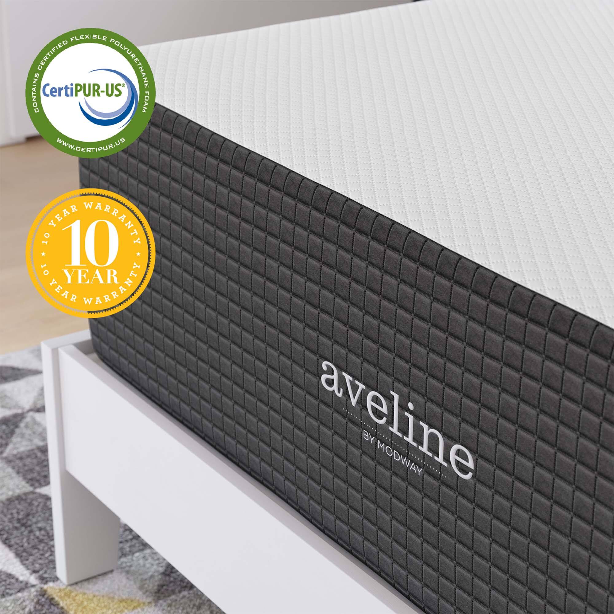 FLEXIBLE CERTIFIED POLYURETHANE CONTAINS CertiPUR-US FOAM  
www.CERTIPUR.US  
10 YEAR WARRANTY  
aveline BY MODWAY