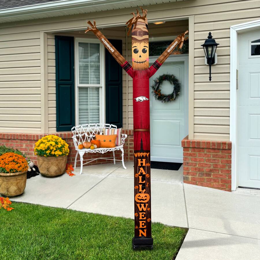 Halloween Razorbacks Sporticulture Arkansas Razorbacks Halloween Scarecrow Inflatable Crazy ...
