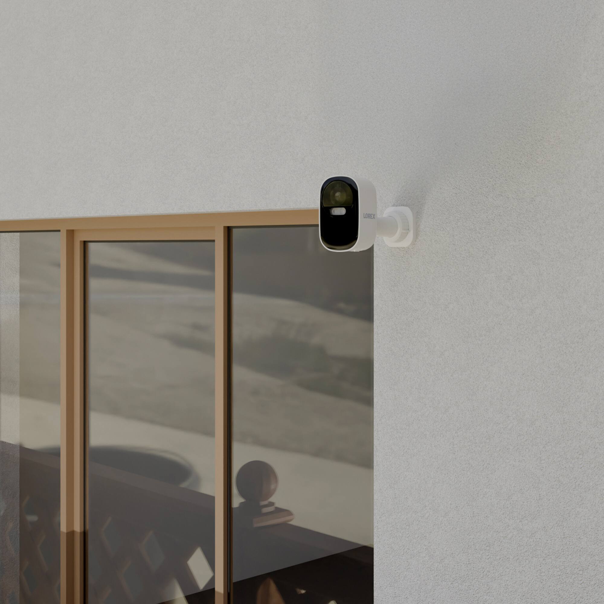 Alt View 1. Lorex - Connect 2K Wi-Fi Battery-Powered Security Camera - White.