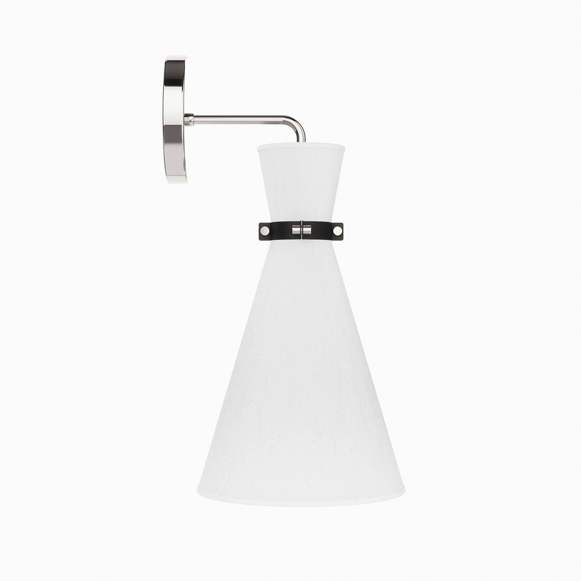 Alt View 2. Modway - Starlight 1-Light Wall Sconce by Modway - White Polished Nickel.