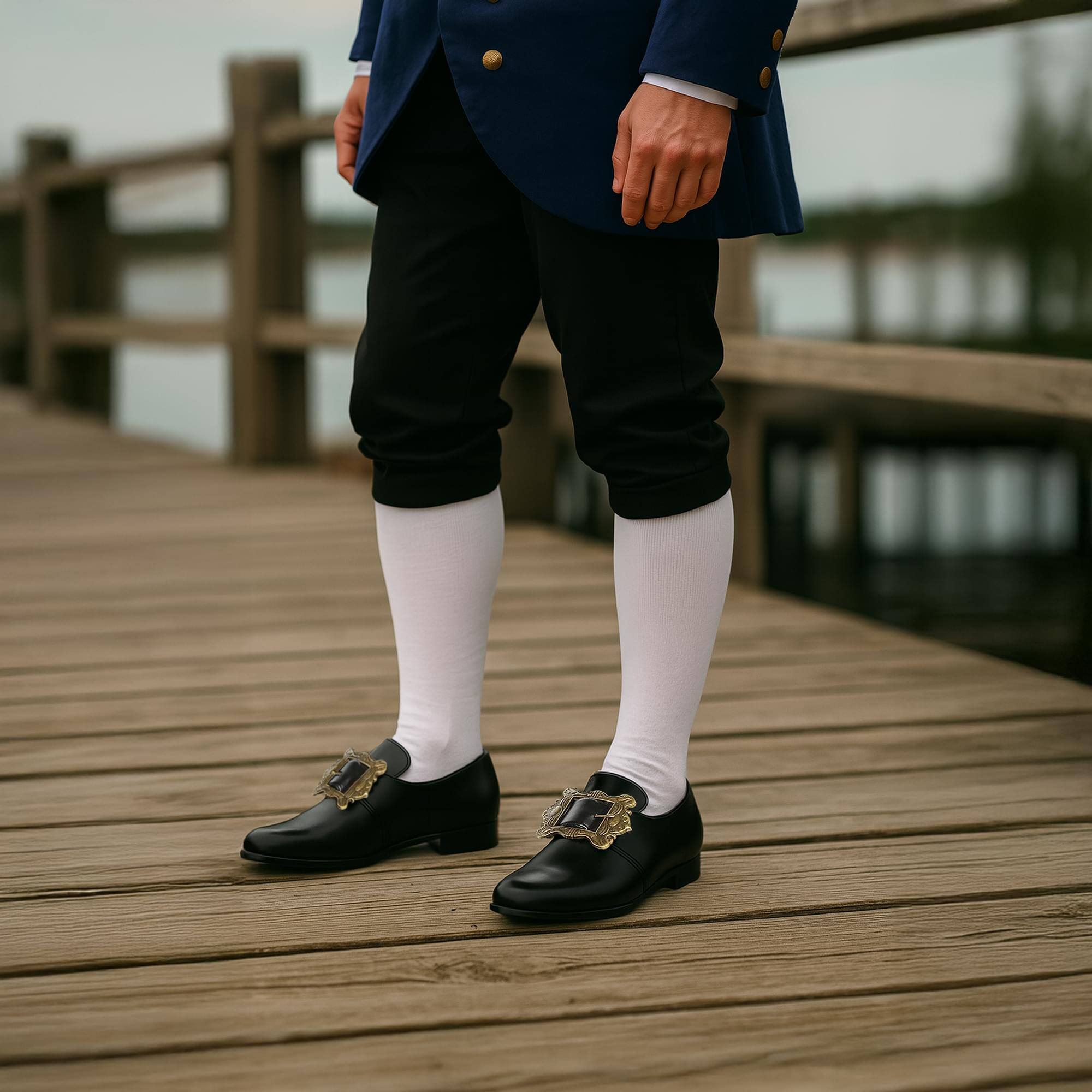 Alt View 10. Ellie Shoes - Colonial/Pirate Adult Costume Shoes| M 10-11 - Gold.