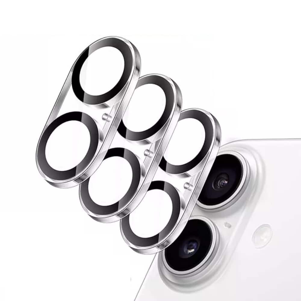 3x Qixxronics for iPhone 17 Camera Lens Protector Tempered Glass Lens Cover Flim - Clear
