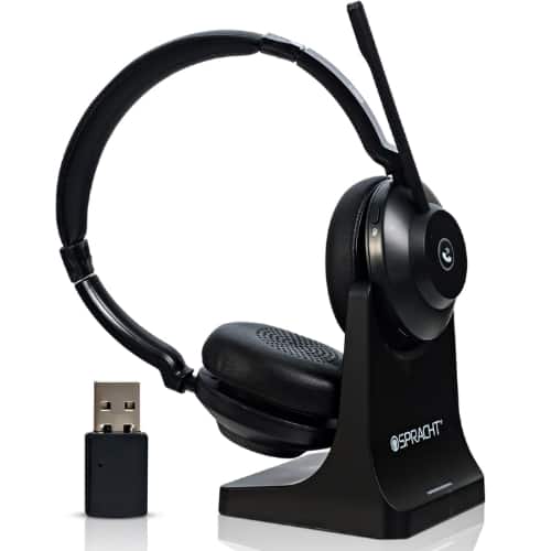 Spracht - Blues Combo BT/USB Wireless Headset with Noise-Canceling Mic, 40-Hour Battery, Dual Ear for Work