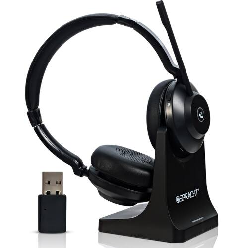 Front. Spracht - Spracht Blues Combo BT/USB Wireless Headset with Noise-Canceling Mic, 40-Hour Battery, Dual Ear for Work.